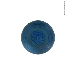 Bol Chantant Tibétain Aluminium Bleu Om env 14 cm