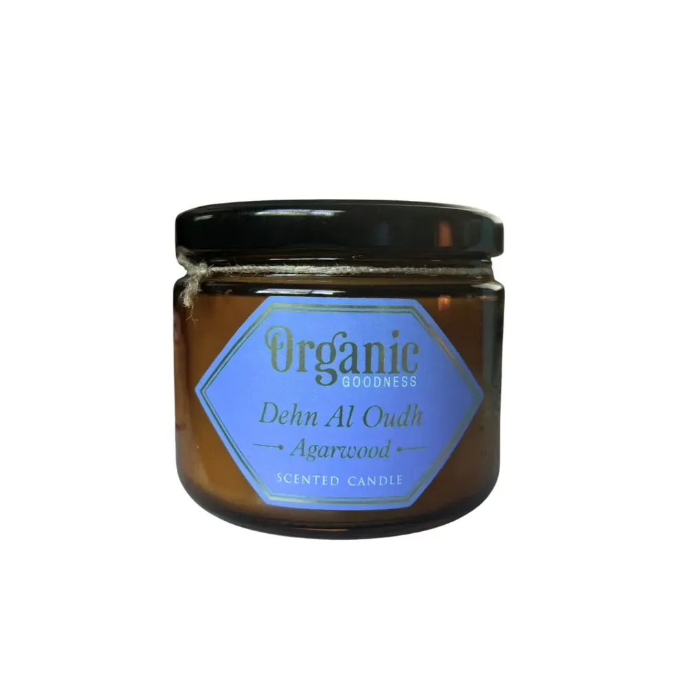 Bougie parfumée Organic en Cire végétale Bois d'Oud 200 grs