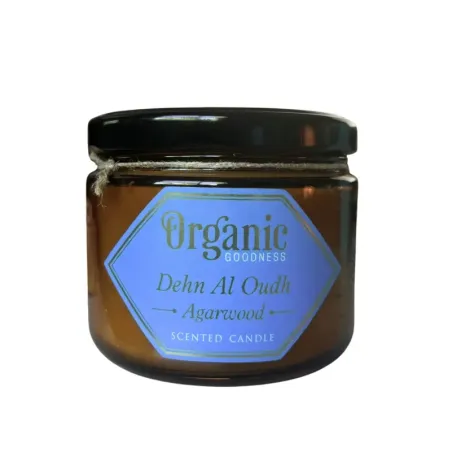 Bougie parfumée Organic en Cire végétale Bois d'Oud 200 grs