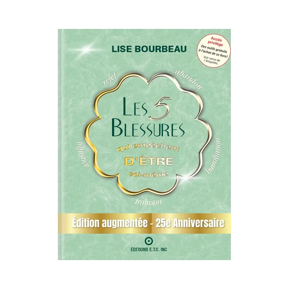 Les 5 blessures qui empêchent d'être soi-même - Edition augmentée - 25e Anniversaire - Edition spéciale - Tirage limité