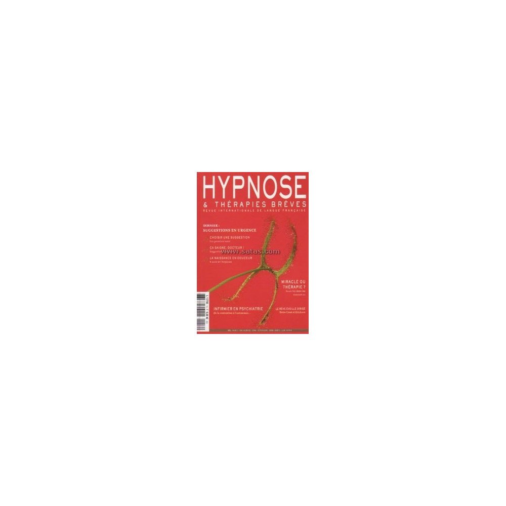 Revue Hypnose et Thérapies Brèves n°16