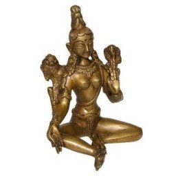 Beeldje Zittende Dakini - messing