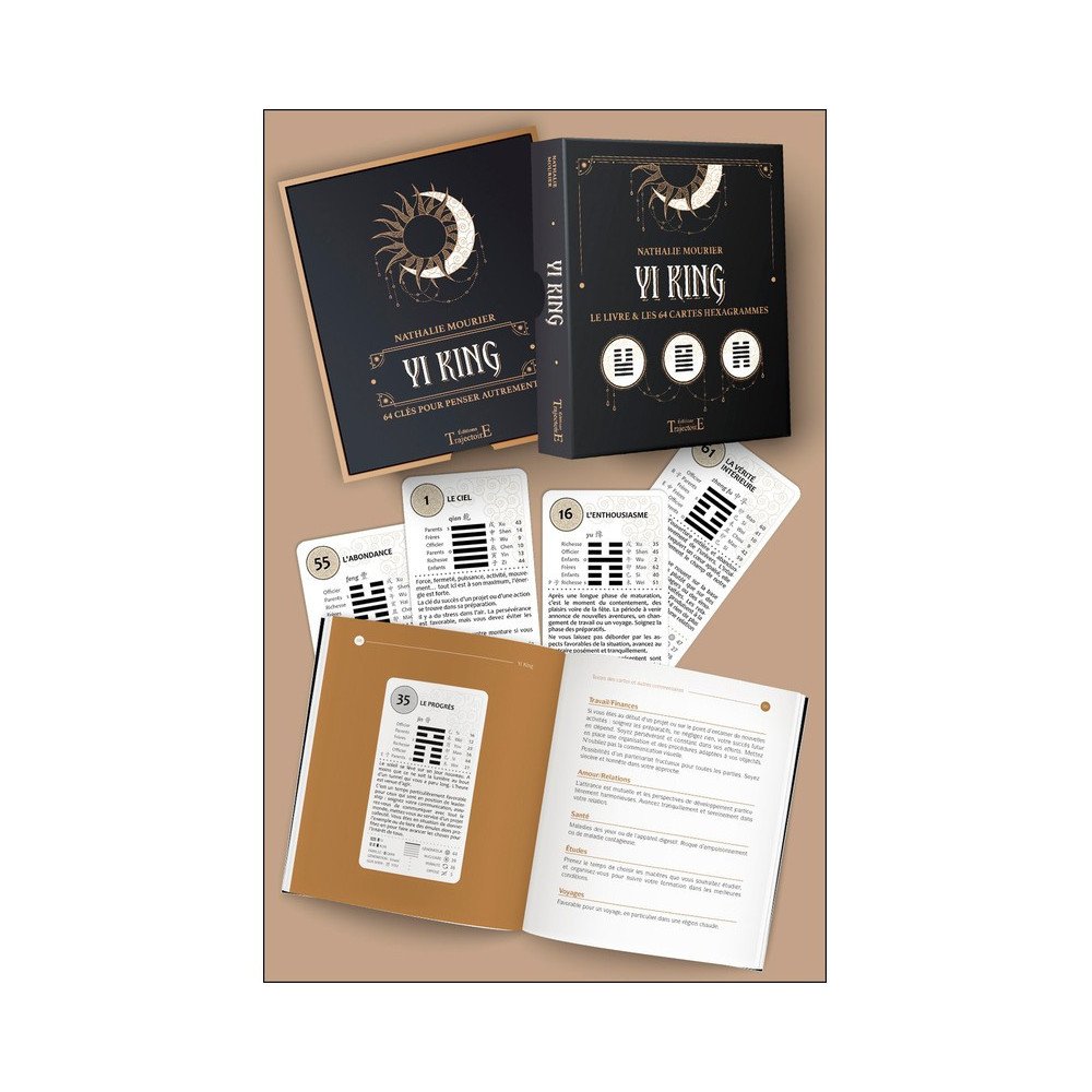 Yi King - Le livre & les 64 cartes hexagrammes - Coffret