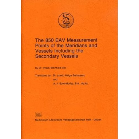The 850 EAV Measurement Points of the Meridians and Vessels including Secondary Vessels